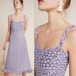 Anthro Lavender color Floral Dress